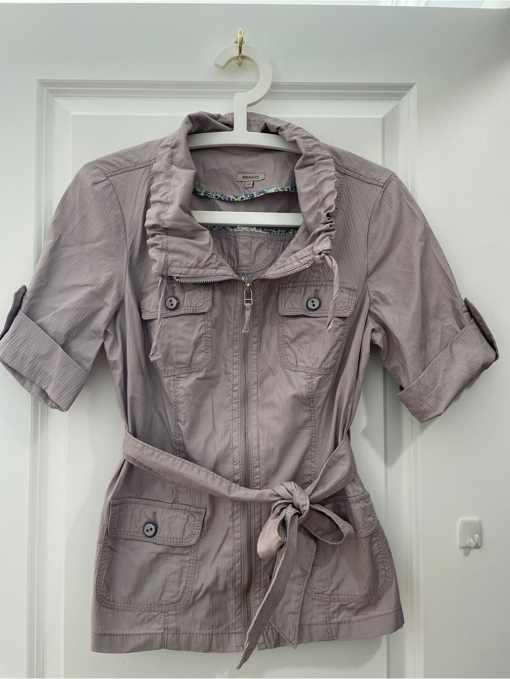 RW&CO. Mauve Utility Jacket with Belt